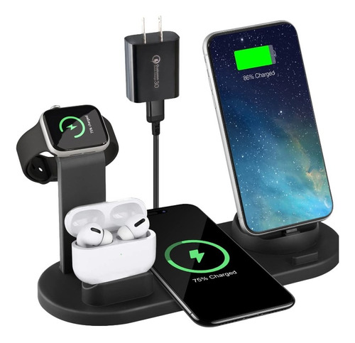 4 En 1 Cargador Inalámbrico Para iPhone/iwatch/airpod/androi