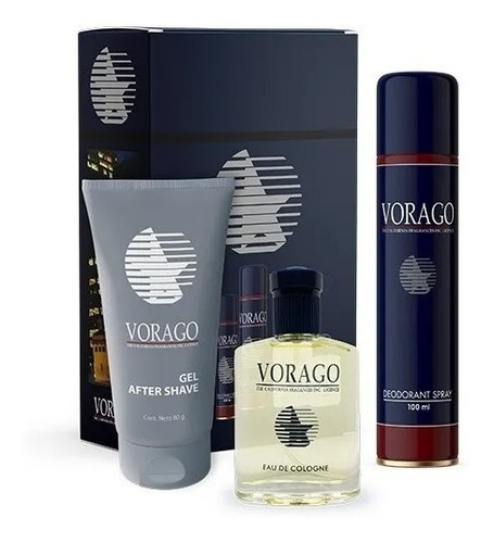 Perfume Vorago 50ml + Desodorante 100ml + After Shave 80g
