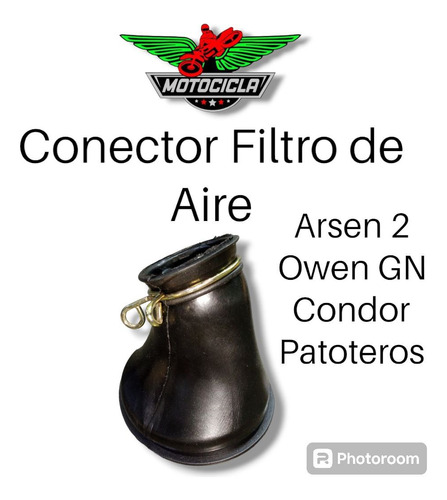 Manguera Conector De Filtro De Aire Moto Arsen 2, Owen Gn