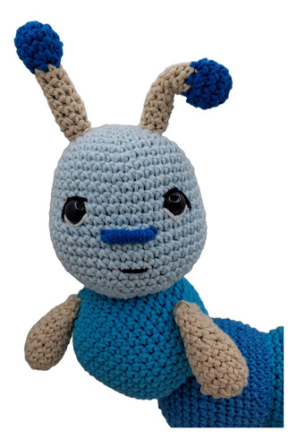 Muñeco Amigurumi Gusano Oruga Crochet Hecho A Mano