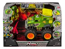 Comprar Auto A Radio Control Remoto 4x4 Camioneta Nikko Dino Wheelie Color Verde