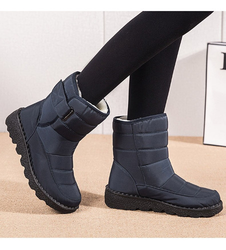 Botas De Nieve Impermeables Para Mujer, Tres Colores Disponi