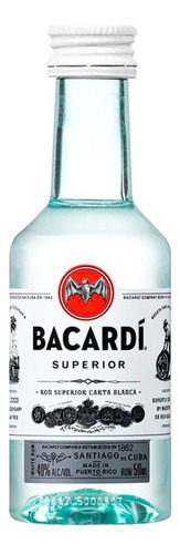 Miniatura Ron Bacardi Superior Carta Blanca 50 Ml Envíos