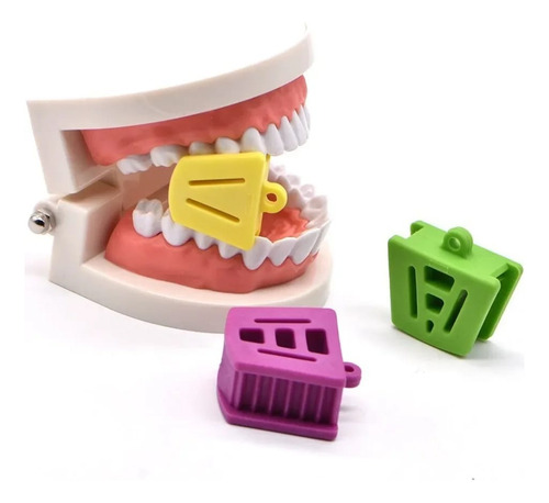 Kit Abrebocas Oclusal Dental Silicona Chico Mediano Grande