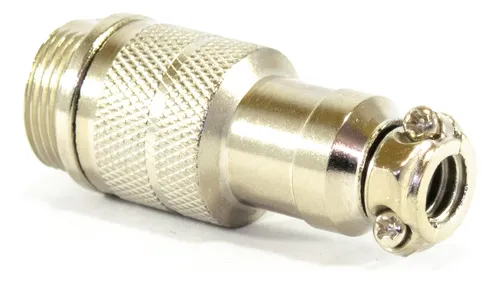 3 Fichas Conector Macho Cable Microfono 5 Pines Rosca Din