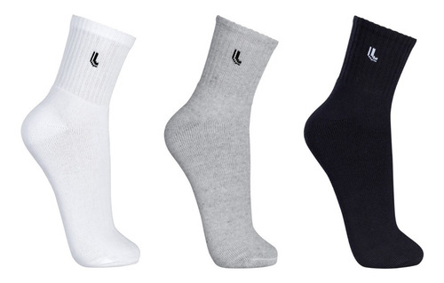 Imagem 5 de 10 de Kit 10 Pares Meia Lupo Masculina Cano Médio Algodão Original
