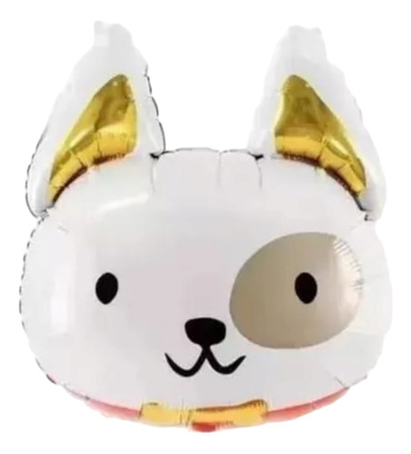 Globo Perro Blanco 58 Cms Cotillón Cumpleaños Mascotas