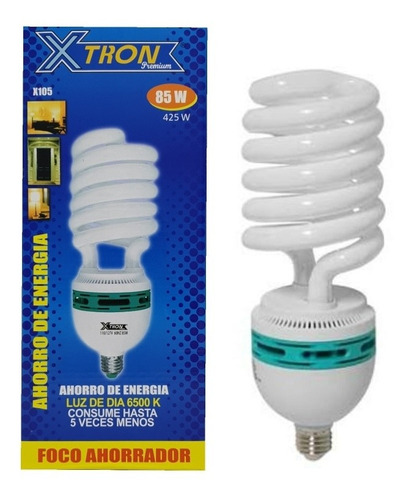 Foco Ahorrador 85 W Espiral - Grande Luz De Dia 