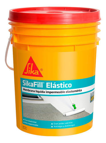 Sikafill Elástico Membrana Liquida 20 Kgs. + Envío Gratis