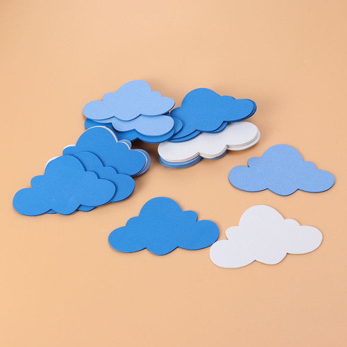 24 Pegatinas De Pared Eva Con Forma De Nubes Para Jardín De