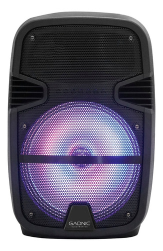 Parlante Portatil Bluetooth Gadnic Karaoke Usb Mp3 Luces