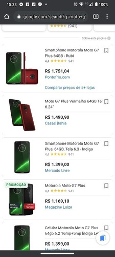 Imagem 1 de 3 de Vendo Moto E 7plus