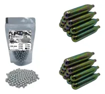 Comprar 600 Esferas De Aço C11 Airgun Bbs 6mm + 20 Cilindros Co2 12g