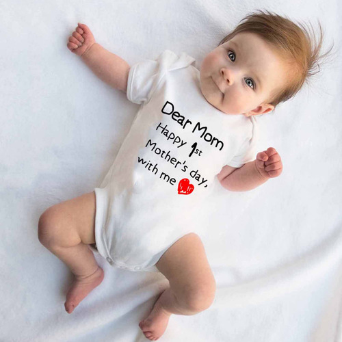 Camiseta A La Moda Para Bebés, Mameluco, Talla S, Para Niñas