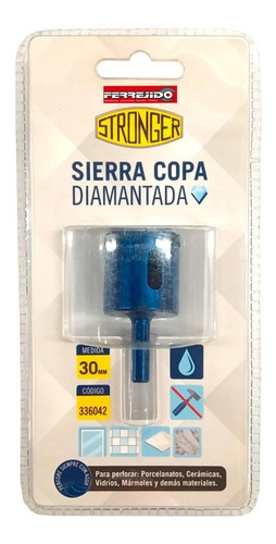 Mecha Sierra Copa Broca Diamantada 30mm Stronger- Ferrejido