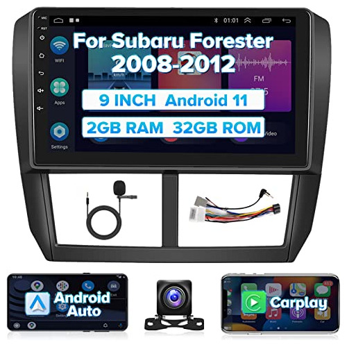 Estéreo De Coche Android 2+32g Doble Din Subaru Forest...