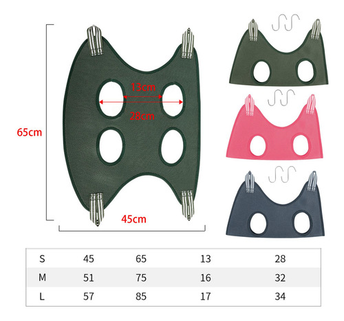 2 Cat Grooming Hamaca Restricción Rosa Medio Multi Rosa