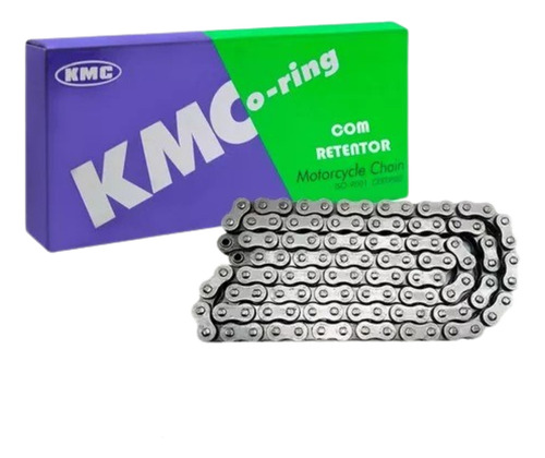 Corrente Kmc 520 Uo X 116 Com Retentor Cor Prateado