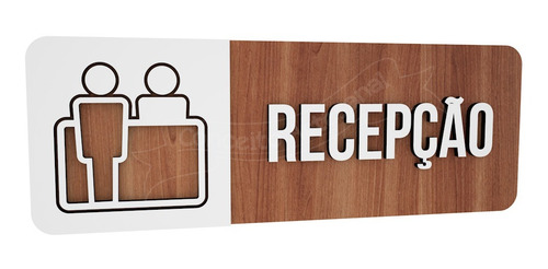 Imagem 1 de 3 de Placa Sinalização Recepção Consultório Hospital Especial 40
