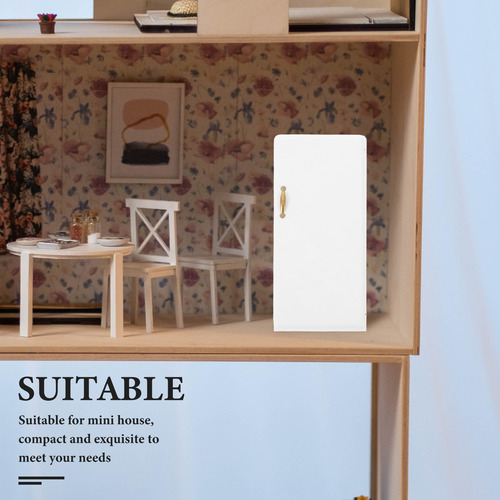 Mini Refrigerador De Cocina 1/12, Modelo Mini Furnitur, 1 Un