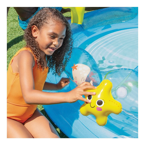 Piscina Inflável Animais Marinhos Intex Corais 206 Litros