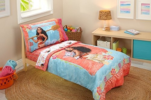 Juego De Ropa De Cama De 4 Piezas Para Niños Disney Moana