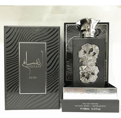 . Lattafa Ansaam Silver Eau De Parfum Spray For Unisex