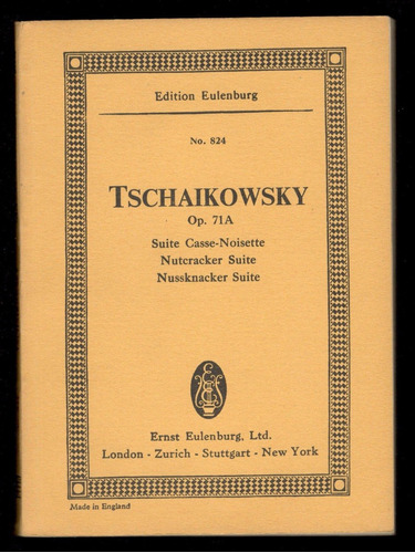 Partitura - Tchaikowsky - Op 71a - Suite Ballet Cascanueces
