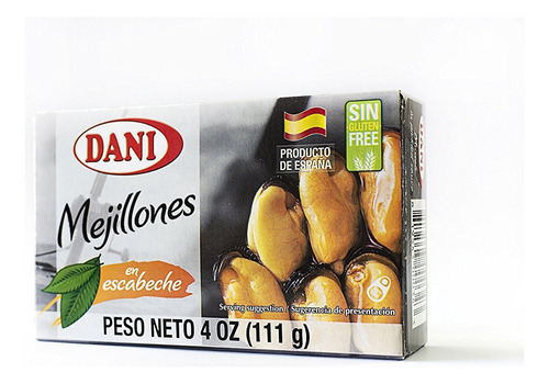 Dani Mejillones (paquete De 25 Unidades) En Escabeche Sauce