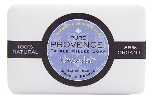 Pure Provence Jabón De Lavanda Francesa Natural Y Orgánico T
