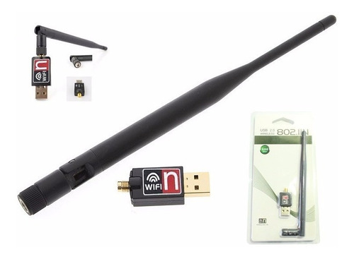 Antena Wifi Wireless Usb 2.0 802.11n Inalambrico Adaptador