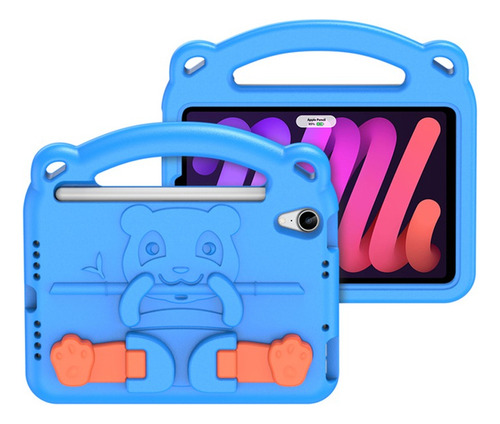 Capa Case Dux Panda Anti Impacto Para iPad Mini 7 (a17 Pro) Cor Azul
