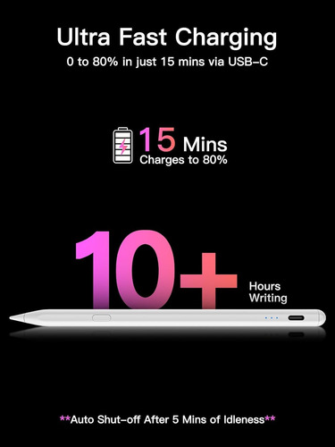 Lápiz Óptico Para Ipad 2018-2025 Marca Usb-c Modelo A16