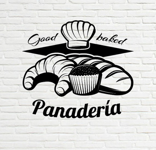 Vinil Decorativo Para Pared Panadería Pan Dulce