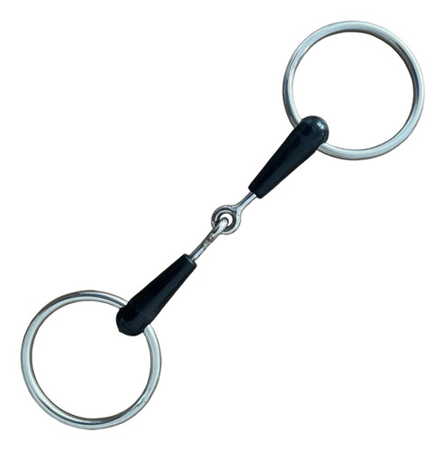 Freno Para Caballo Filete Quebrado Acero Bocado De Goma