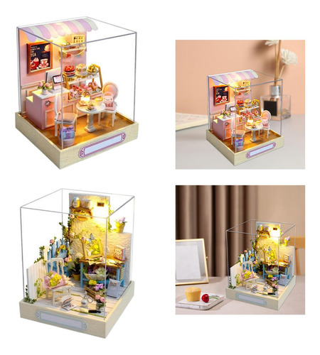Casa De Muñecas De 2 Piezas Con Juegos De Muebles Casa De