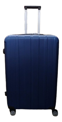 Valija Viaje Maleta 24 Rígida 4 Ruedas Resistente Carry Color Azul Oscuro Rayas