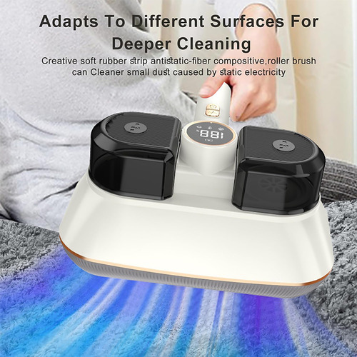 Aspirador De Colchão Sem Fio Com Luz Uv-c E 13kpa Suc