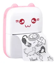 Comprar Mini Impresora Térmica Bluetooth Recargable Portátil Gatito Color