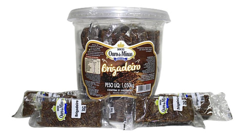 Brigadeiro Ouro De Minas - Pote De Doces - 21 Un De 50g Cada