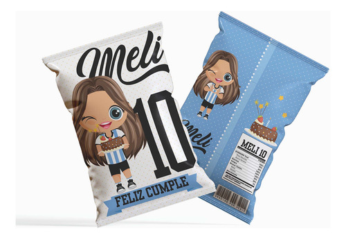 Kit Imprimible Argentina Nena Editable Incluye Invitación