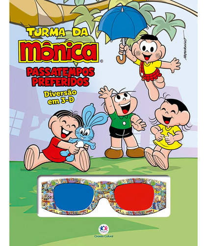 Turma Da Mônica Passatempos Preferidos: Atividades 3d Com Óculos, De Paloma Blanca Alves Barbieri. Livro 3d Com Úculos, Vol. 1. Editorial Ciranda Cultural, Capa Mole, Edição Regular Em Português, 2024