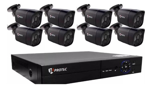 Kit Dvr Jl6008 + 8 Câmeras Bullet Ahd 9020