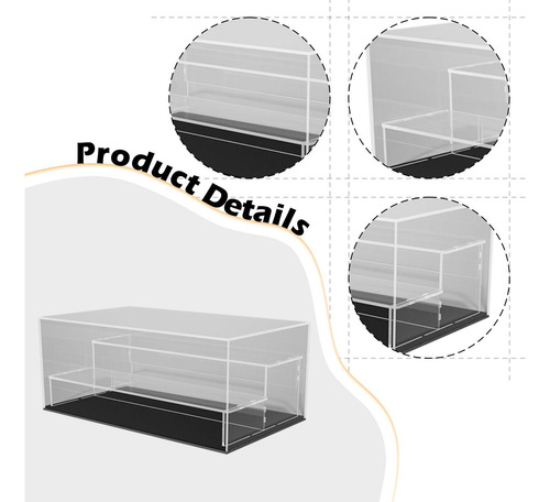 1/64 Modelo Caso De Exibição De Carros Vitrine 3 Camadas