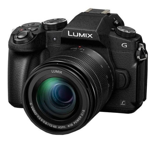 Panasonic Lumix Kit G85MK + lente 12-60mm DMC-G85MK sin espejo color negro