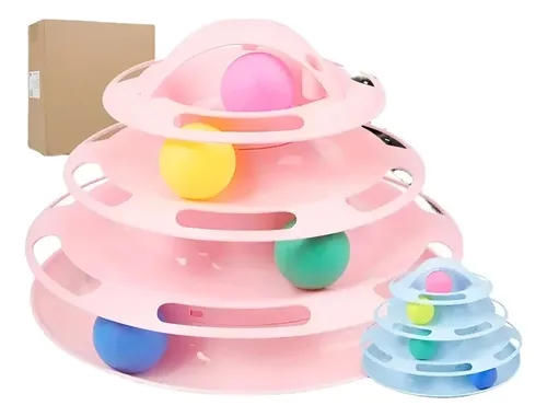 Brinquedo Interativo Gatos Corre Corre Torre De Bolinhas Cor Cor ...