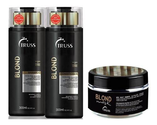 Truss Blond Shampoo E Condicionador E Máscara Blond