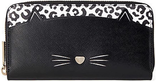 Kate Spade New York Meow Cat - Cartera Continental Grande