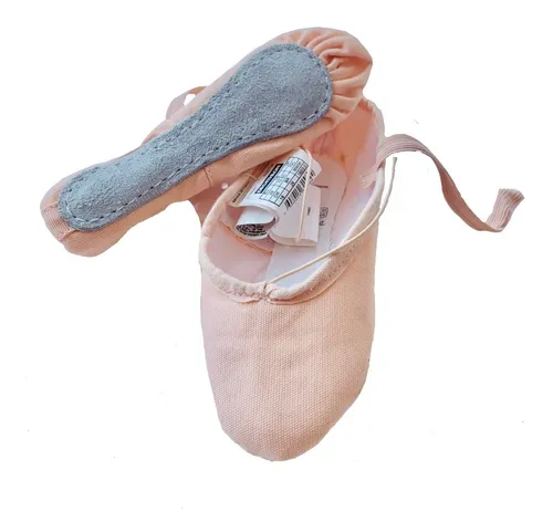 Zapatillas De Ballet Media Punta Ni a Domyos Tela Salmon Cuotas