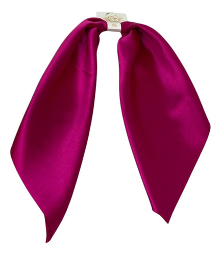 Mascada Color Solido Satinado Mujer Para Cabeza Mediano Fucsia Liso Mediana